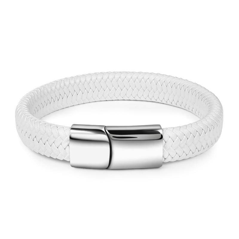 Classic Men Leather Bracelets - Mubimart