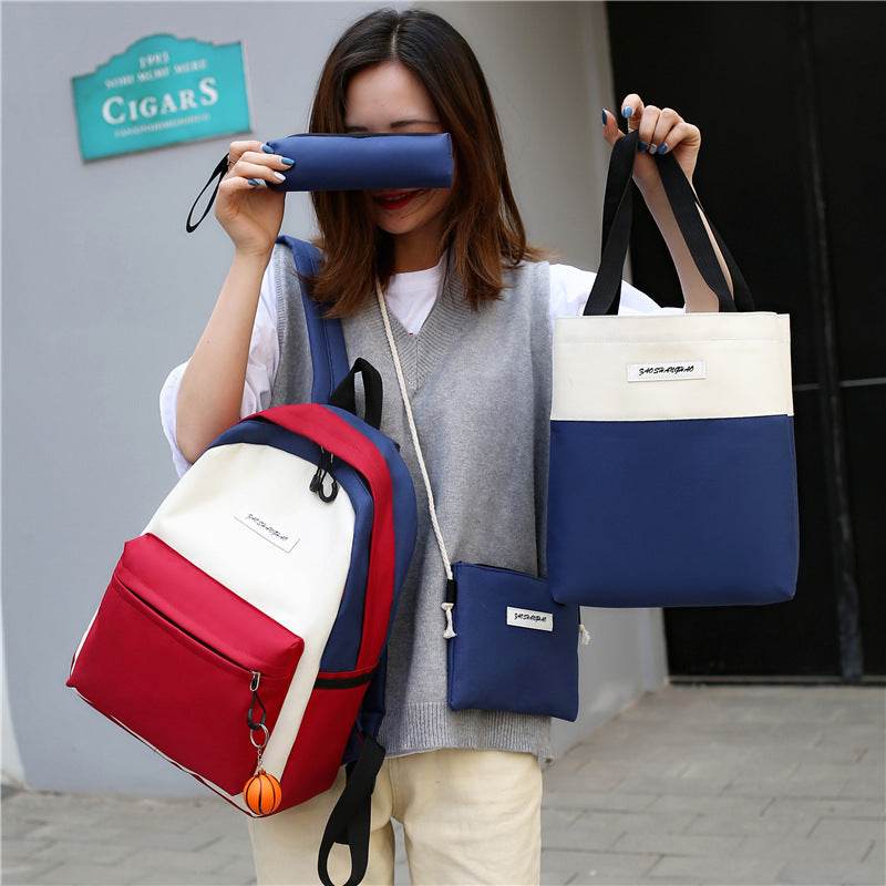 4-piece backpack backpack - Mubimart
