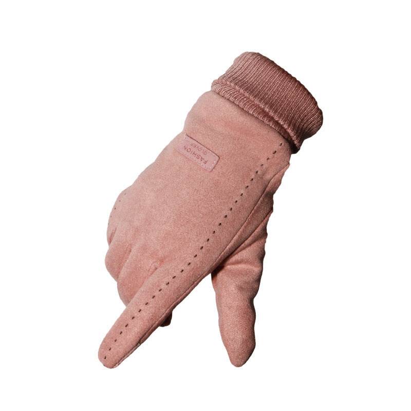 Suede gloves - Mubimart