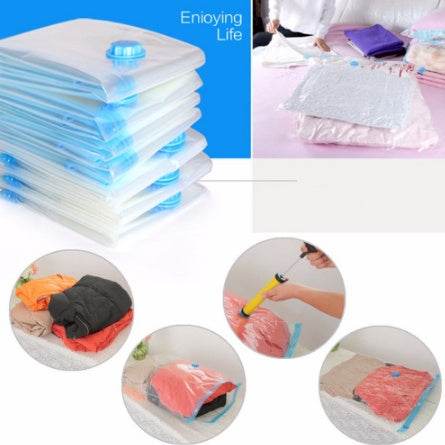 Hot Vacuum Bag Storage Bag Transparent Border Foldable Extra Large Compressed Organizer Saving Space Seal Bags Organizer - Mubimart