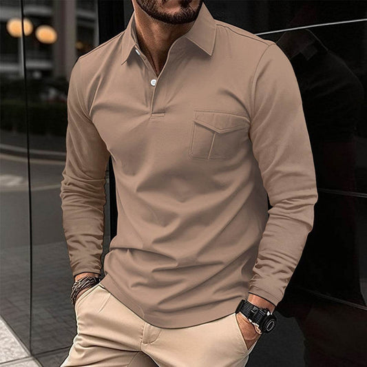 Casual Polo Collar Sports Polo Shirt - Mubimart