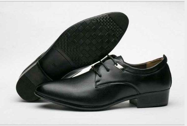 New men's leather shoes explosions casual shoes men's business dress shoes - Mubimart