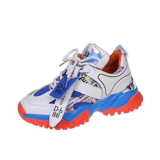 Breathable net sports casual shoes women - Mubimart