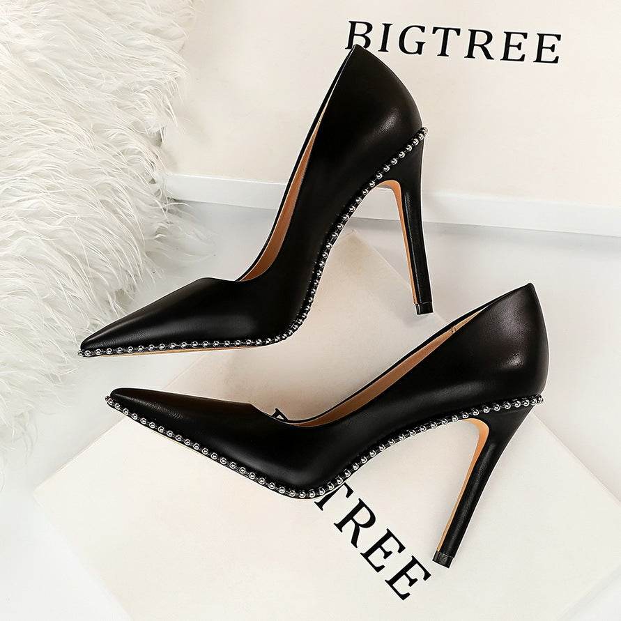 Studded high heels - Mubimart