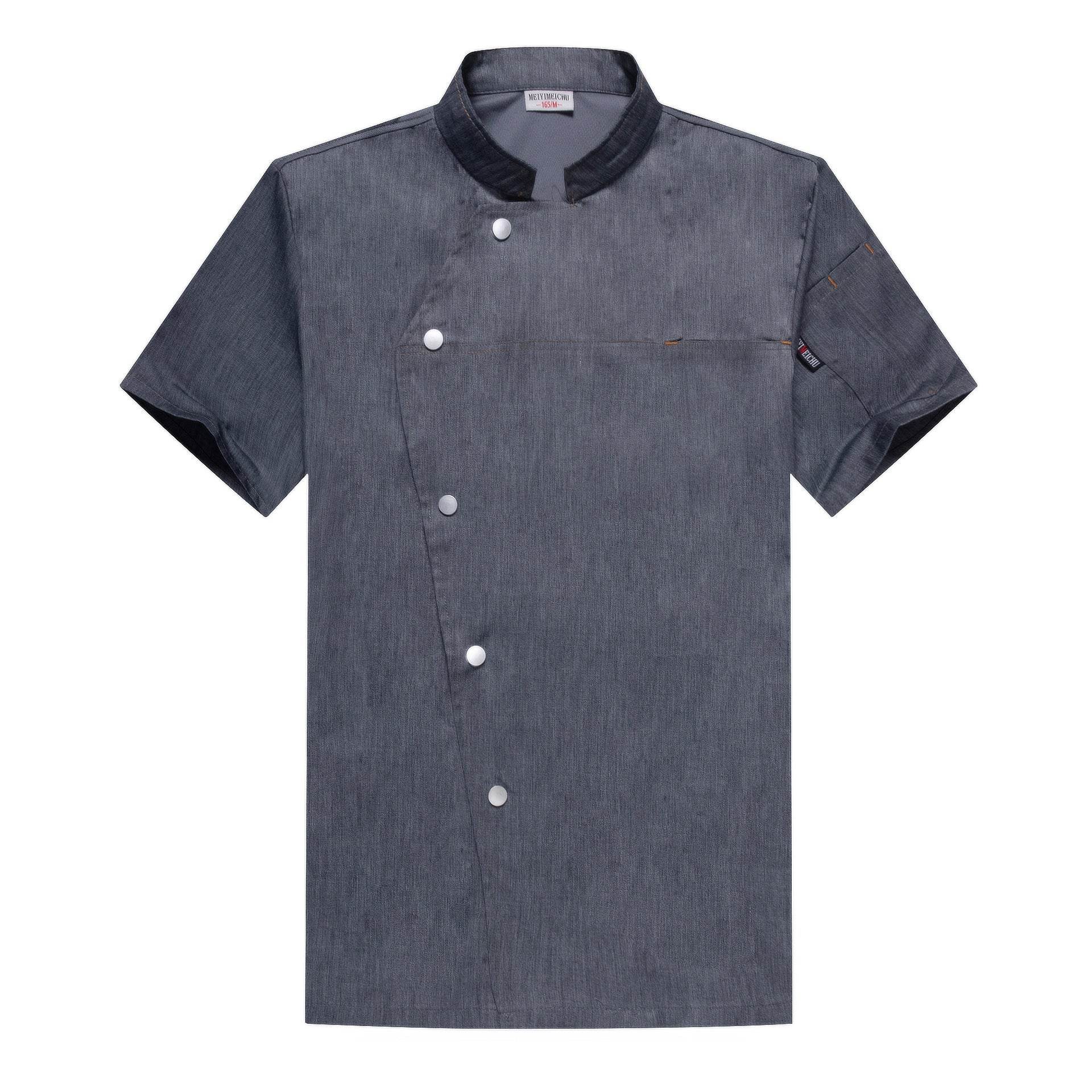 Chef Work Clothes Short Sleeved Catering Chef Clothes - Mubimart
