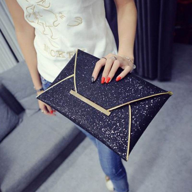 Sequin glitter clutch - Mubimart