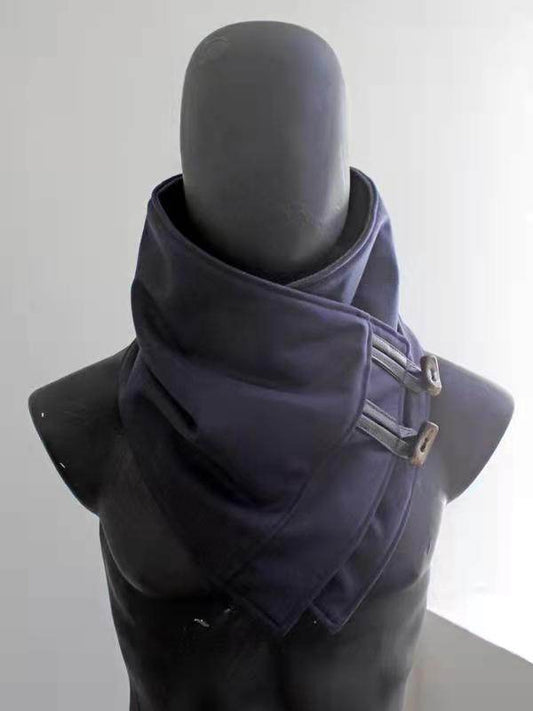 Winter Warm Woolen Plush Print Mens Scarf - Mubimart