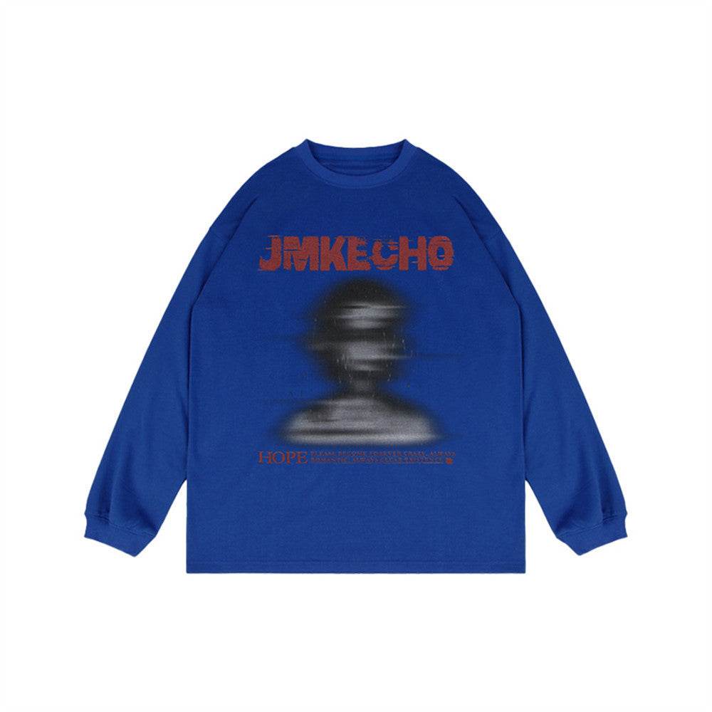 Fashion Printed Loose Sweatshirt Men - Mubimart