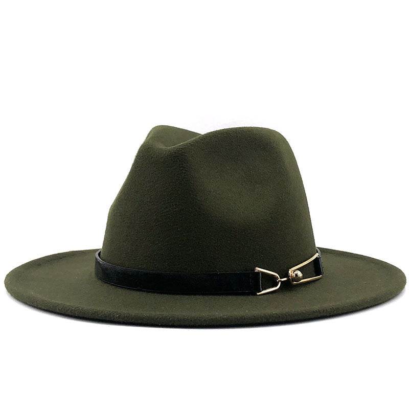 Popular Fedora British Vintage Top Fashion Ladies Woolen Hat - Mubimart