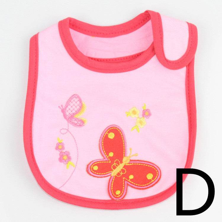 Infant Bib Children's Cotton Three-layer Waterproof Bib Baby Bib Saliva Towel - Mubimart