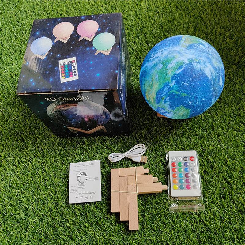 3D Print Lamp Moon Earth Lamp - Mubimart