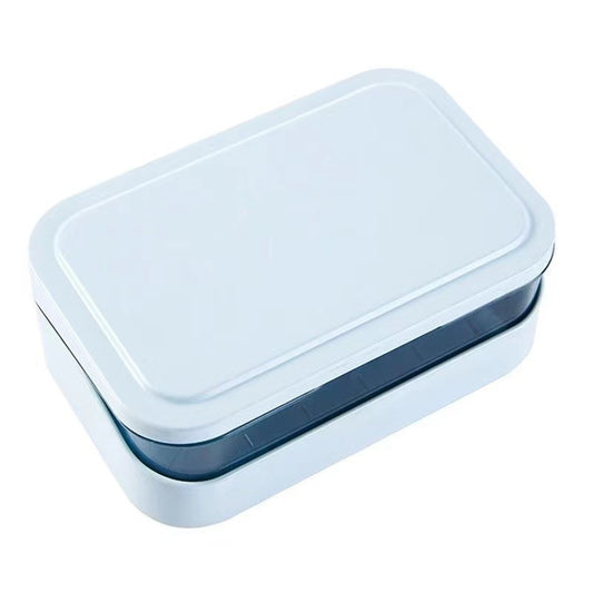 Flip Drain Box Transparent Simple Soap Dish