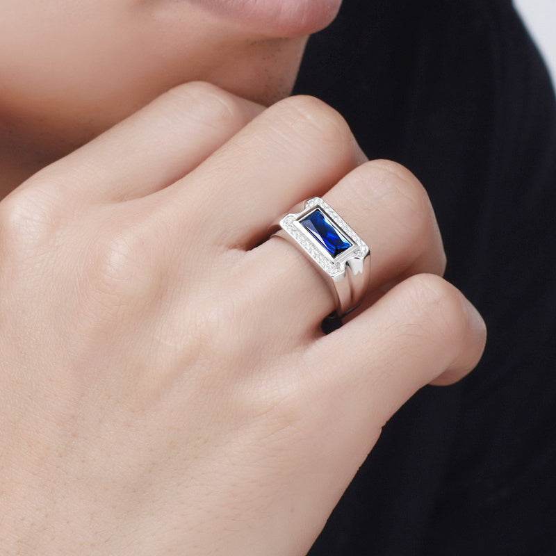 Adjustable Kyanite Ring for Men - Mubimart