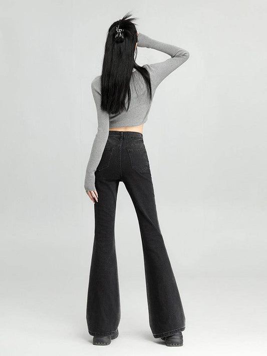 Fashionable High Waist Skinny Jeans For Women - Mubimart