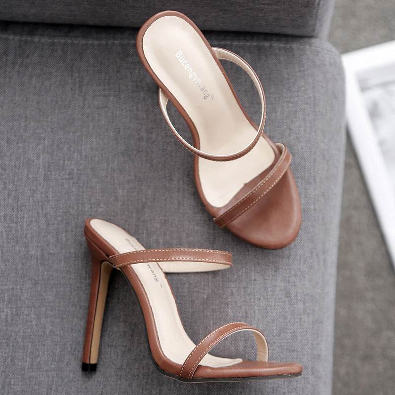 Stiletto sandals women high heels - Mubimart