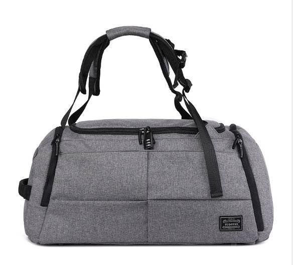 Portable large capacity male duffel bag fitness bag wholesale anti-theft travel bag yoga bag - Mubimart