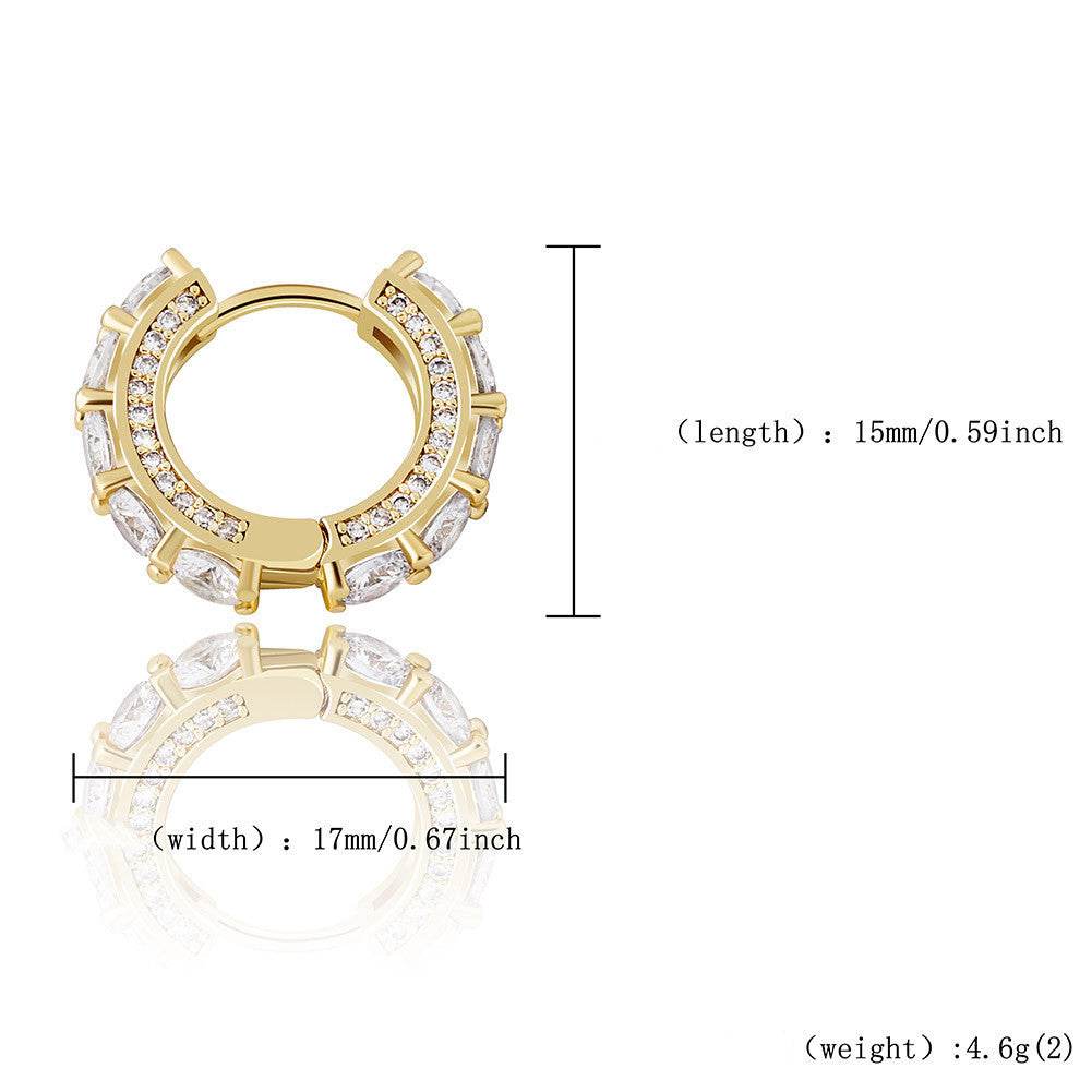 New Huggie hoop earrings - Mubimart