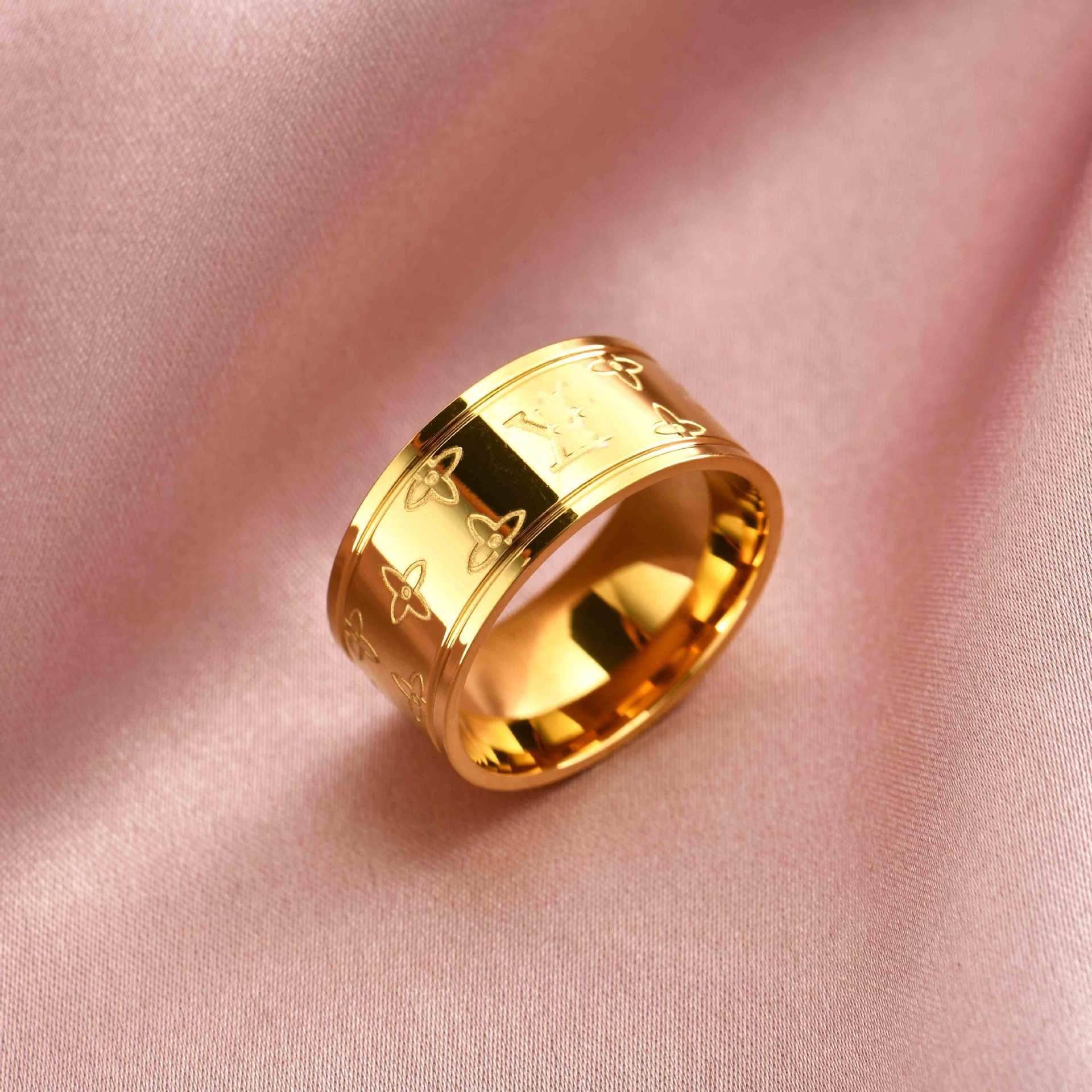 Titanium Steel Ring Men And Women Couple Jewelry - Mubimart