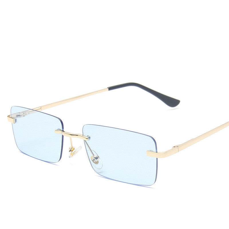 Rimless sunglasses women square - Mubimart