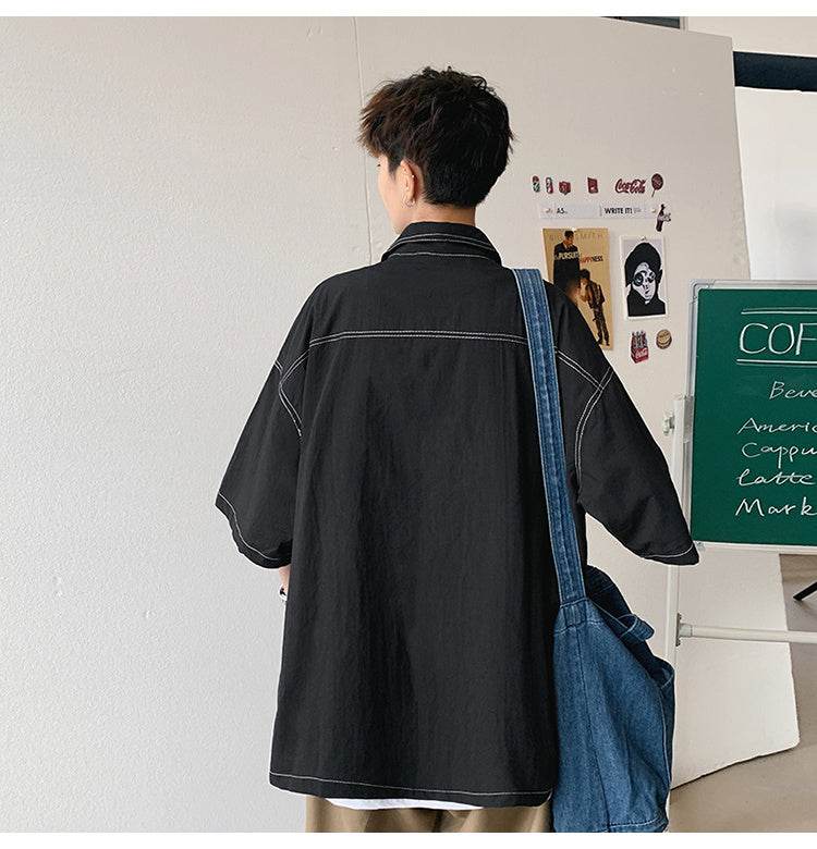 Japanese tooling shirt jacket - Mubimart