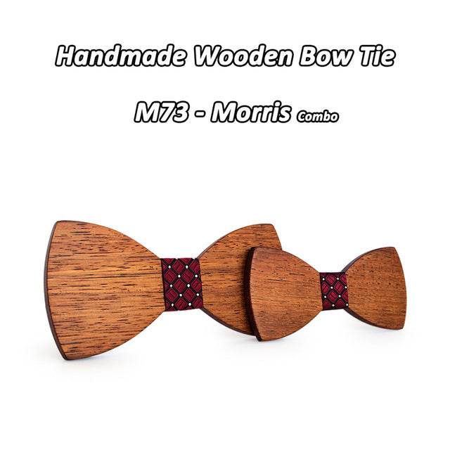 Wooden bow tie - Mubimart