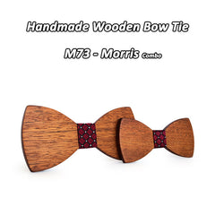 Wooden bow tie