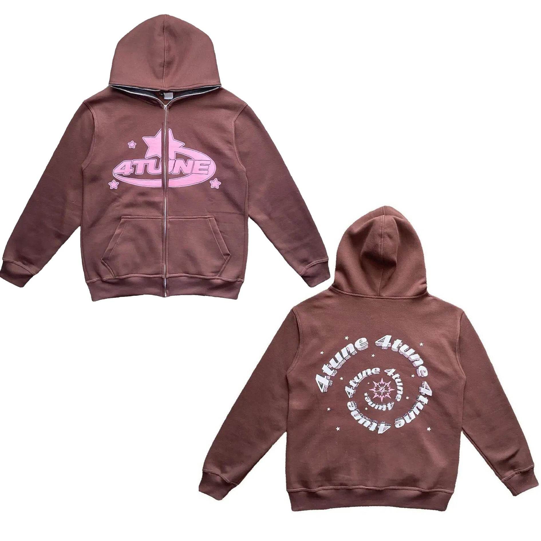 Full Face Zipper Hoodie - Mubimart