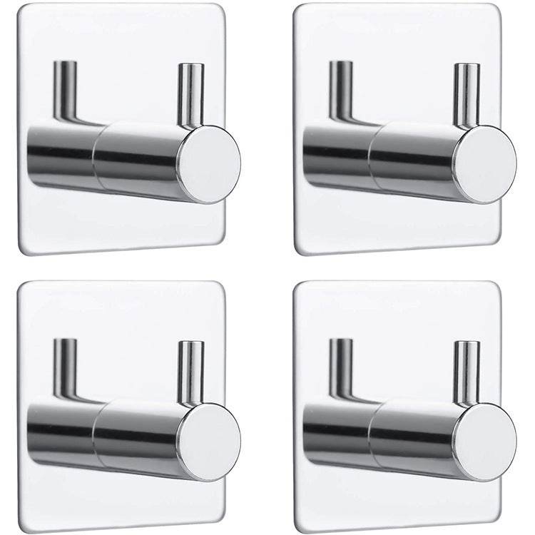 Adhesive Hook Wall Hook Stainless Steel Hook Jacket - Mubimart
