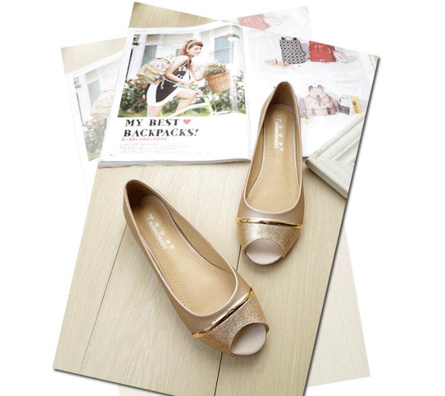 Designer ladies summer shoes women flats big size 34-43 new arrival bling leather shoes zapatillas mujer - Mubimart