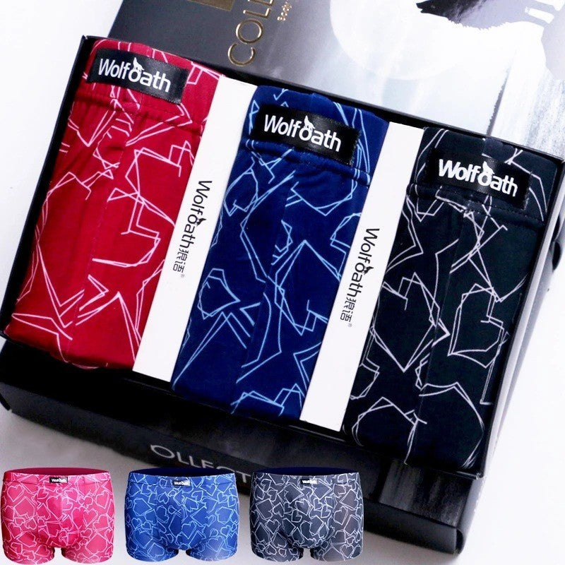 3-pack men's ice silk underwear - Mubimart -  