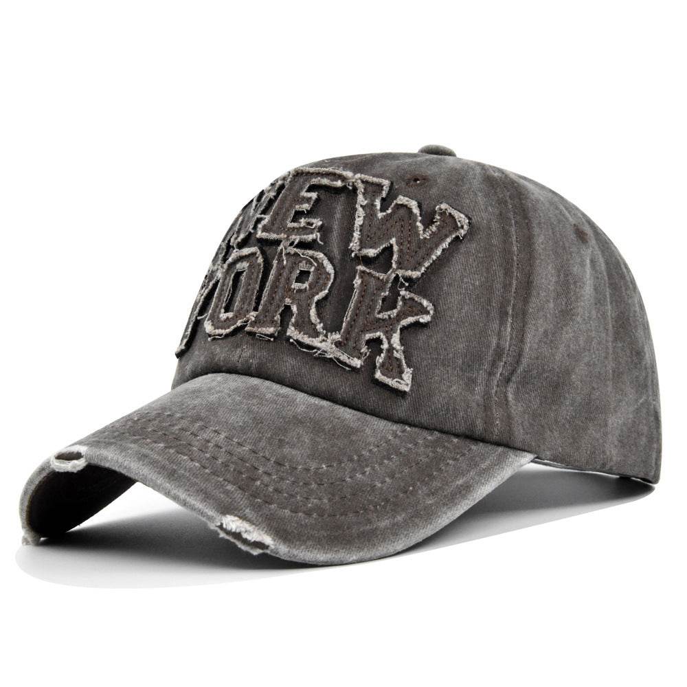 Peaked Cap Sun Hat Letter Curved Brim Hat - Mubimart