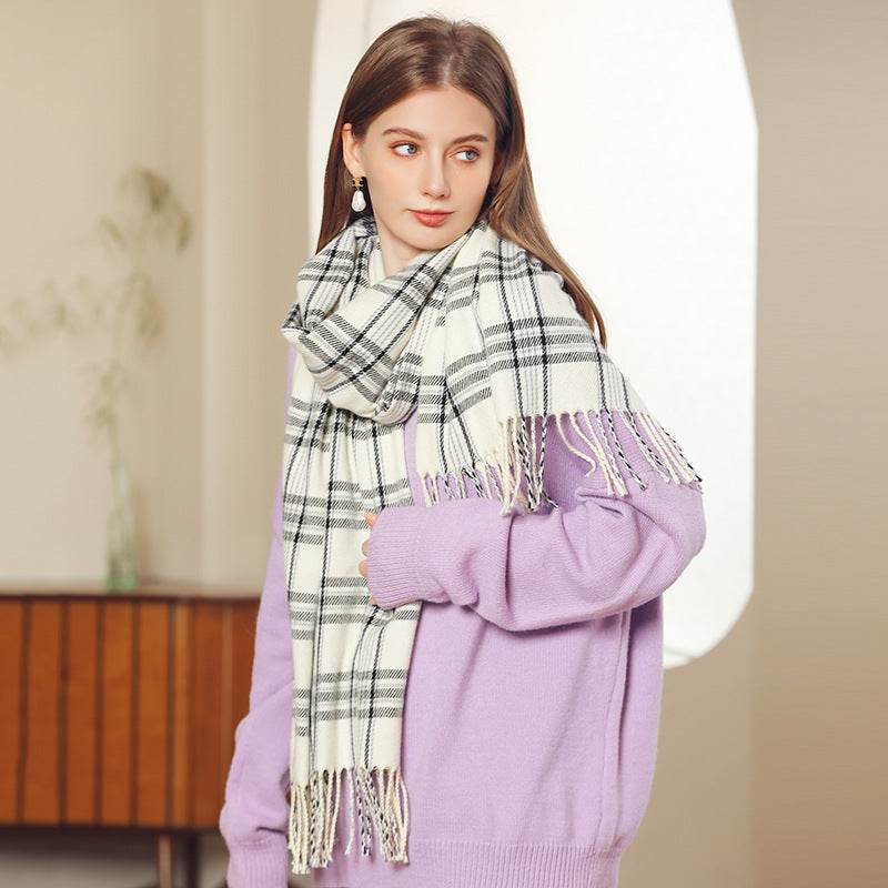 Women's New Line Printed Cashmere Scarves - Mubimart
