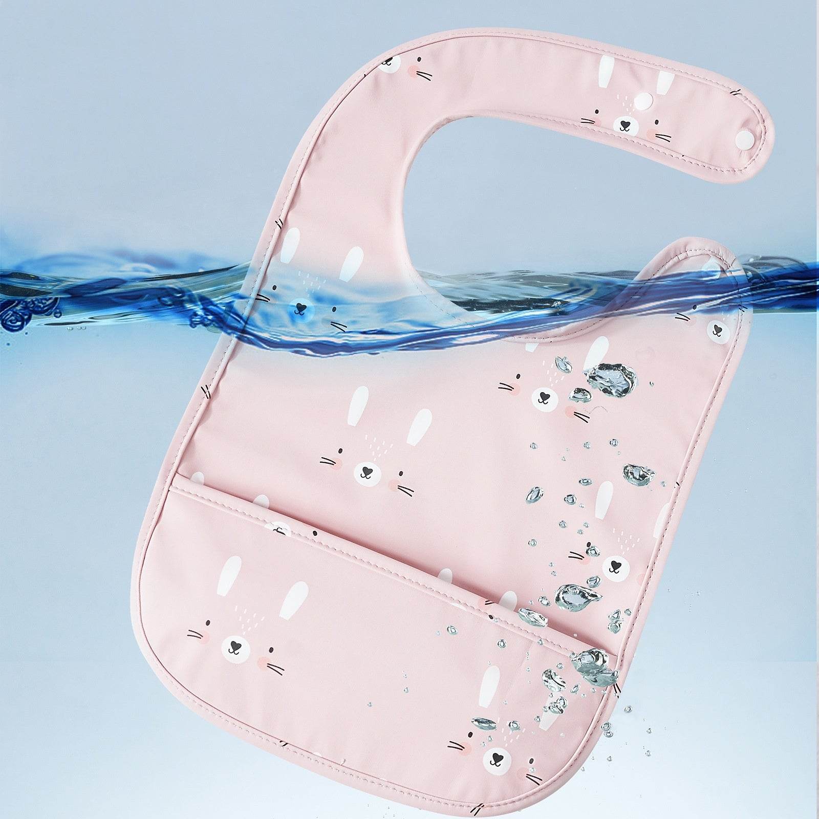 Waterproof Snap Fastener Bib Eating Saliva Towel Child Bib Overclothes - Mubimart