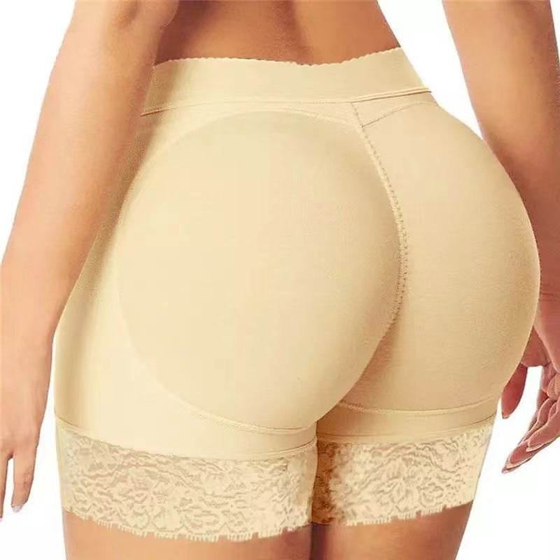 Lace Tie Belt Hip Pad Corset Body Shaper Panties - Mubimart