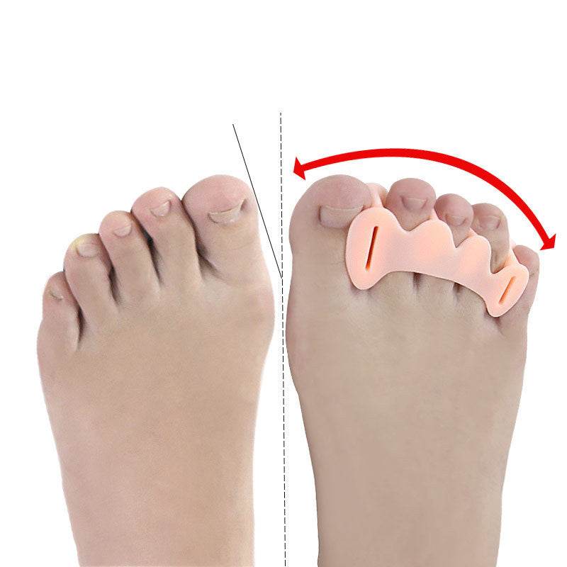 Three-hole Silicone Hallux Valgus Toe Separator Brace - Mubimart