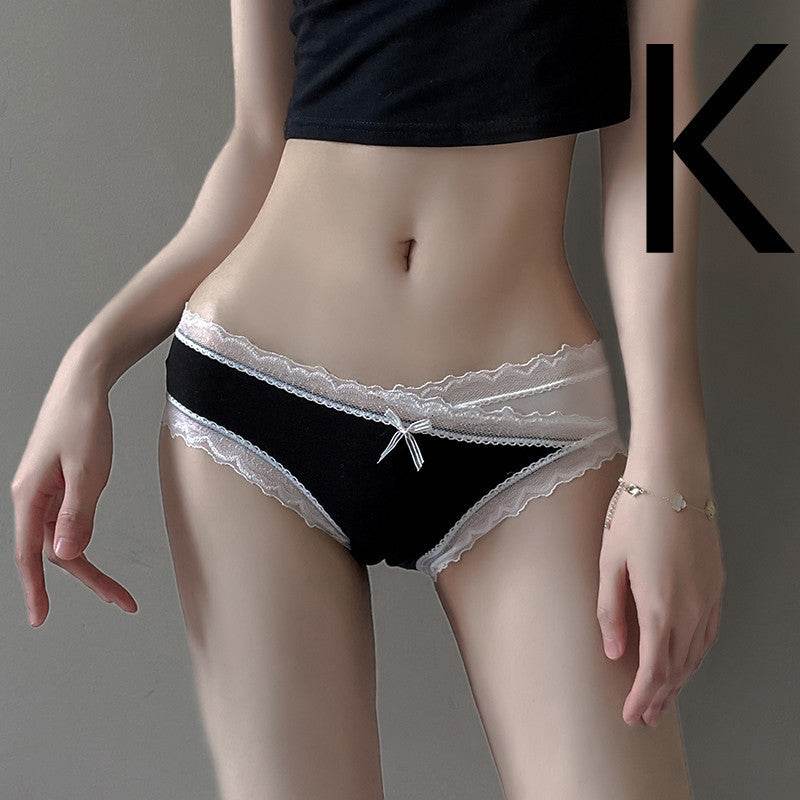 White Lace High Long Tube Over-the-knee Sling Socks - Mubimart