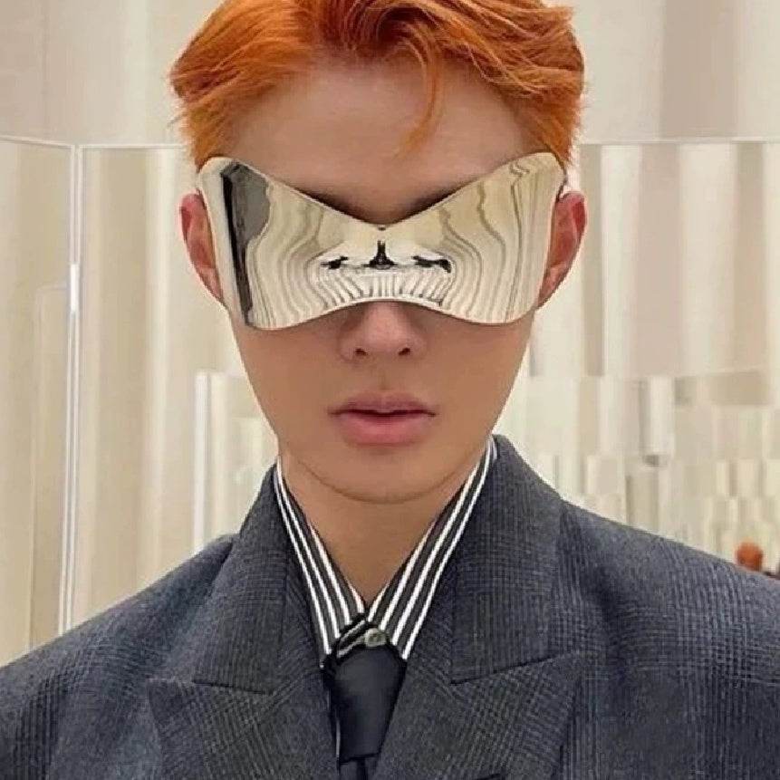 Mens Fashion Personality Mask Type Sunglasses - Mubimart