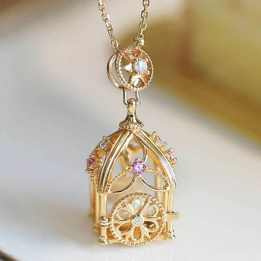 Silver Necklace Pendant Sweater Chain Women - Mubimart