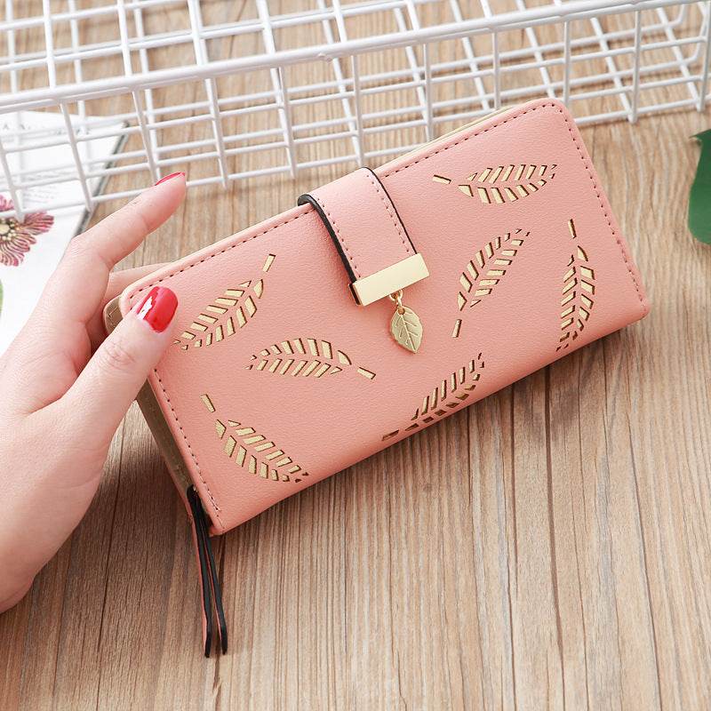 Buckle European And American Fashion Wallet Large-Capacity Clutch - Mubimart