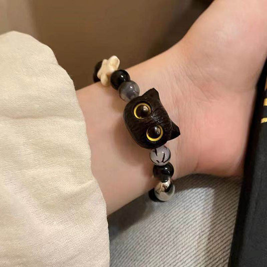 Special-interest Design Cat Beaded Bracelet For Women - Mubimart