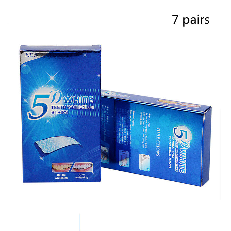 5D Gel Teeth Whitening Strips White Tooth Dental Kit Oral Hygiene Care Strip For False Teeth Veneers Dentist Seks Whiten Gel - Mubimart -  