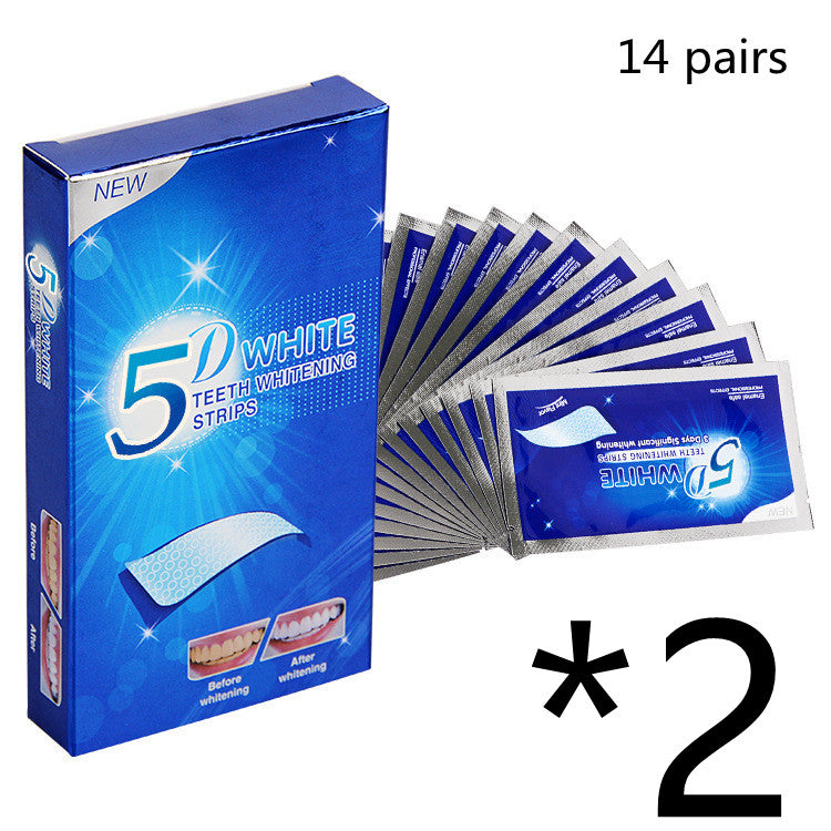 5D Gel Teeth Whitening Strips White Tooth Dental Kit Oral Hygiene Care Strip For False Teeth Veneers Dentist Seks Whiten Gel - Mubimart -  