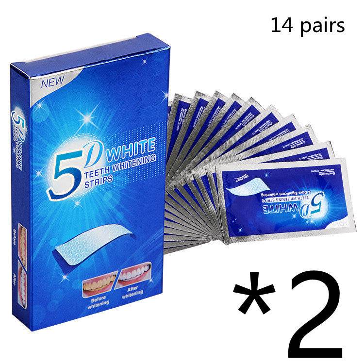 5D Gel Teeth Whitening Strips White Tooth Dental Kit Oral Hygiene Care Strip For False Teeth Veneers Dentist Seks Whiten Gel - Mubimart