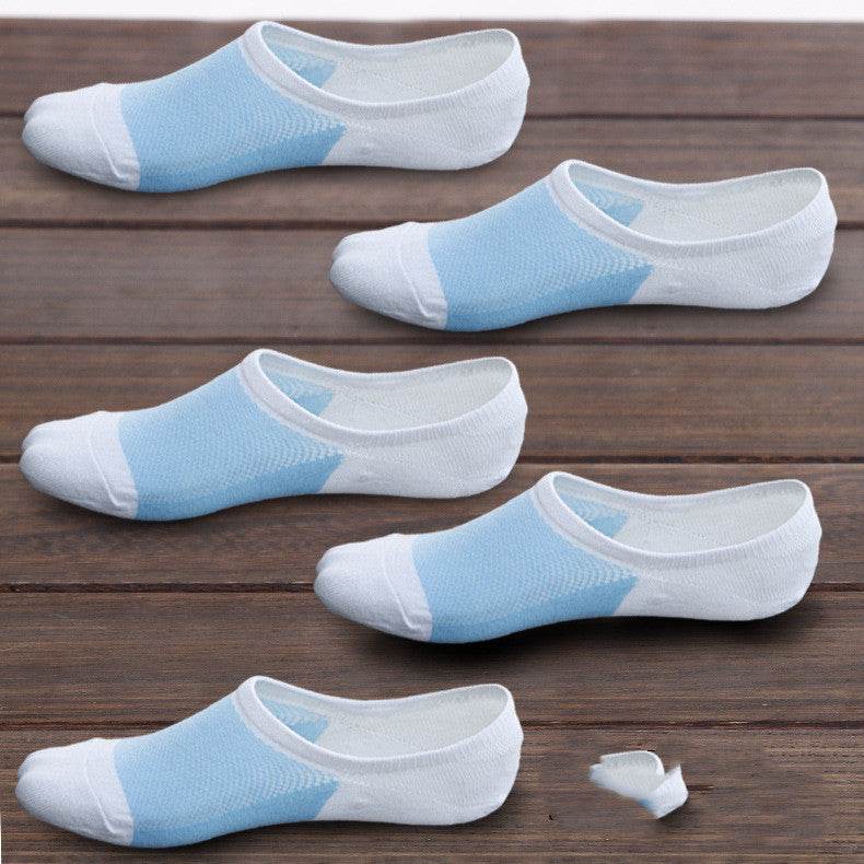 Boat Socks Men's Shallow Mouth Pure Cotton Invisible Low-cut Deodorant Thin Section - Mubimart