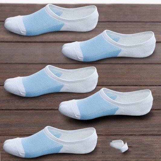 Boat Socks Men's Shallow Mouth Pure Cotton Invisible Low-cut Deodorant Thin Section - Mubimart