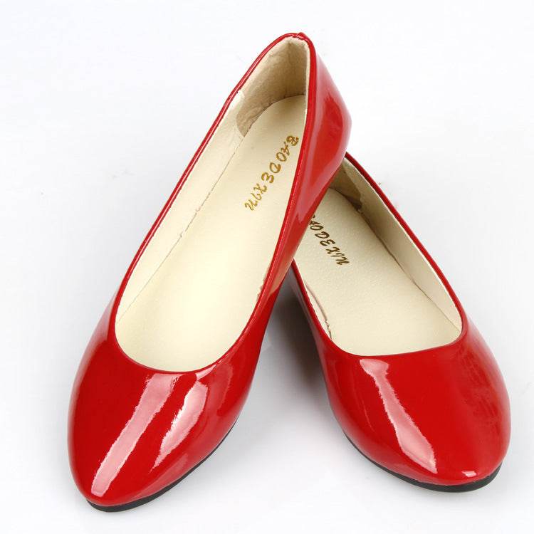 Fashion Korean Style Shoes Flat Pointed Toe - Mubimart