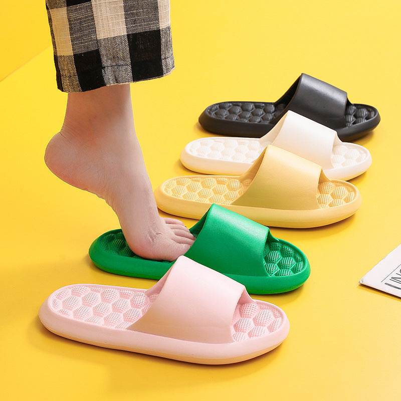 Summer Slippers Foot Massage Design Shoes Women Bathroom Slippers - Mubimart