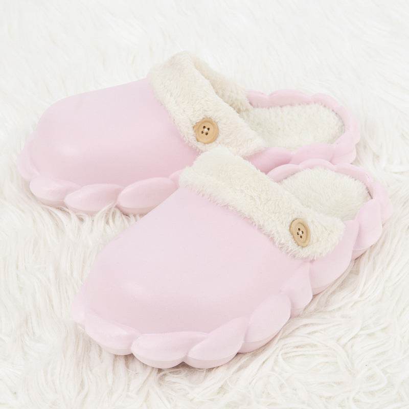 Detachable Shoes Winter Slippers For Women Waterproof Slippers - Mubimart