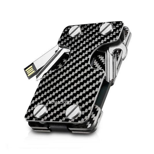 Mens Multifunctional Keychain Pendant Card Case - Mubimart