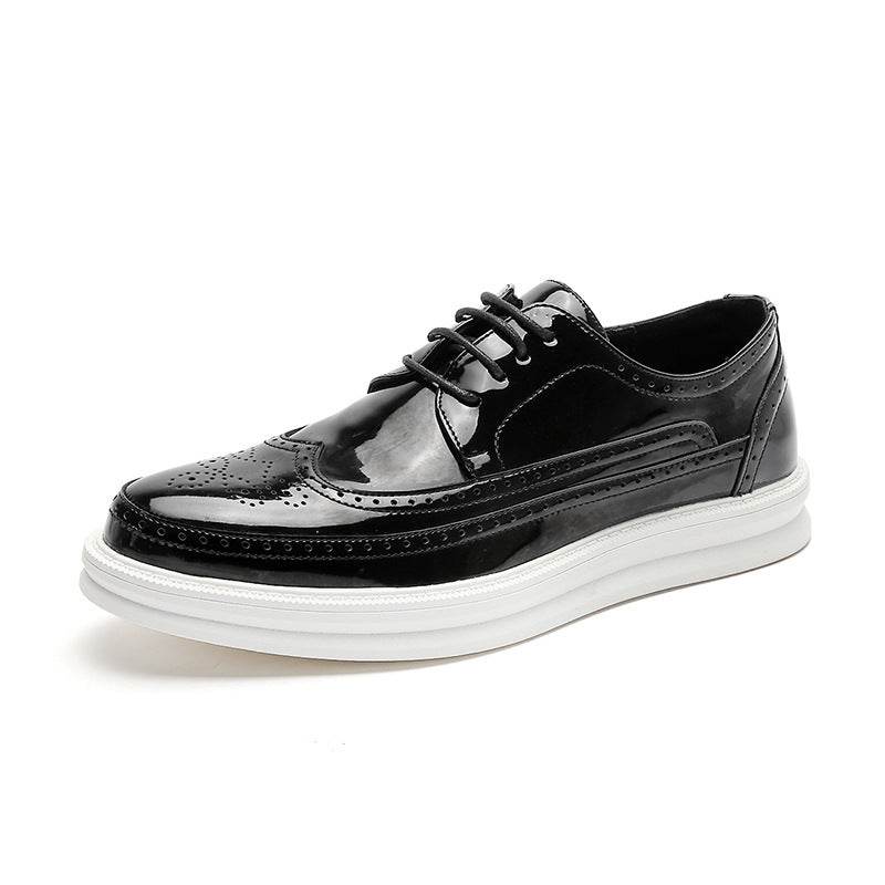 Mens Business Casual Korean Style Trendy British Mens Shoes - Mubimart
